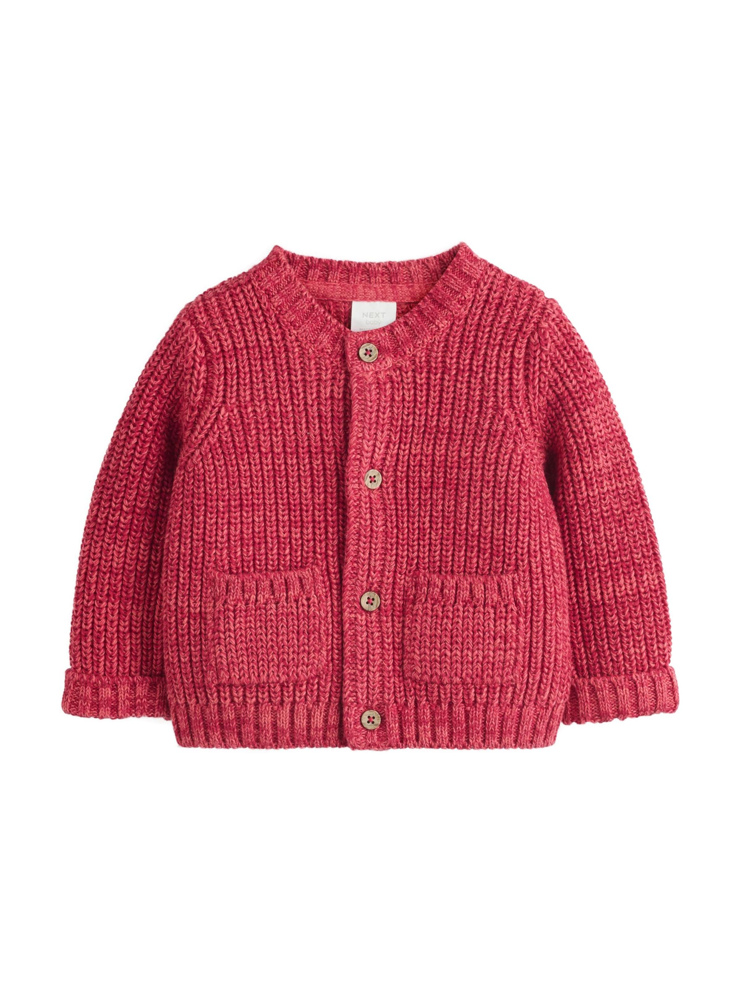 Next Cardigan 'My First Christmas' i rød: forside