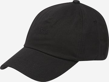 BOSS Black Cap 'Foxa' in Black: front