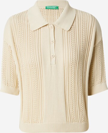 UNITED COLORS OF BENETTON Trui in Beige: voorkant