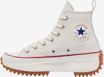CONVERSE Hög sneaker 'Run Star' i vit: framsida