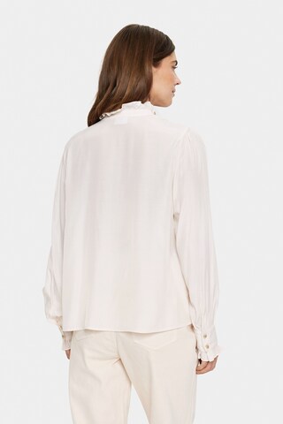 SAINT TROPEZ Bluse 'Felina' in Weiß
