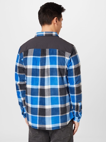 mėlyna QUIKSILVER Standartinis modelis Funkciniai marškiniai 'NORTH SEAS'