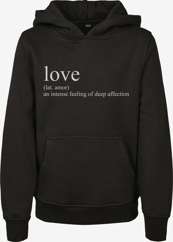 Sweat 'Love Definition' Mister Tee en noir : devant