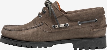 Floris van Bommel Mocassins 'Boat Shoe 02' in Grijs: voorkant