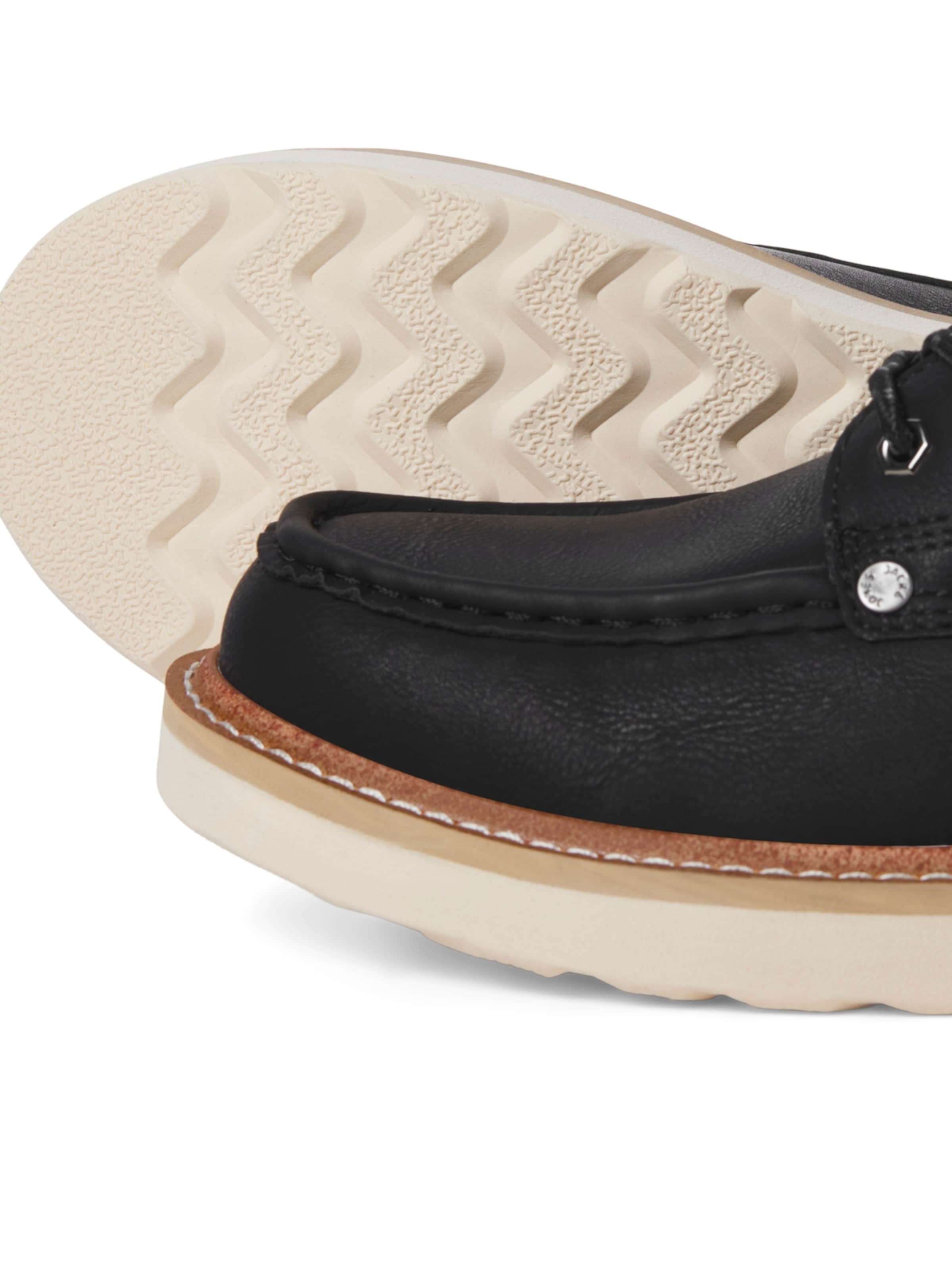 JACK & JONES Боти с връзки 'JFWARCHWAY' в сиво