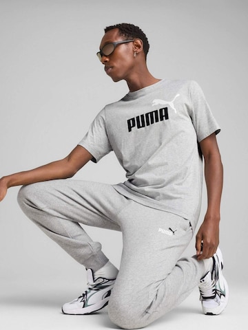 PUMA Shirt 'Puma Ess 2 Color No. 1 Logo Tee' in Grijs