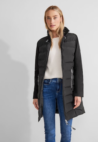 STREET ONE Between-Seasons Coat in Black