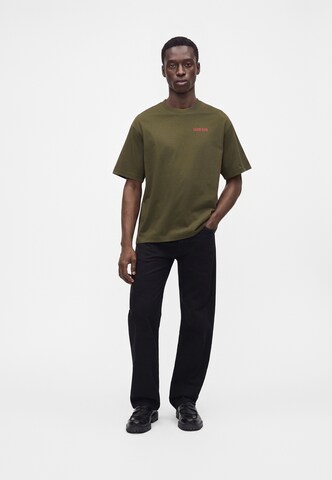 Calvin Klein Jeans - Camisa 'CALVIN OR NOTHING' em verde