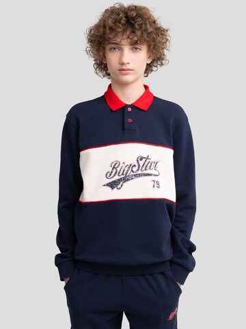BIG STAR Sweatshirt 'Harmon' in Blue: front
