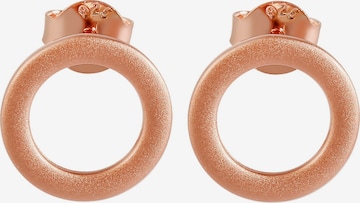 Akzent Earrings '"Ronda" aus 925 Sterlingsilber, rhodiniert, langlebig' in Gold: front