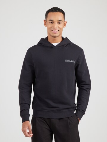 NAPAPIJRI Sweatshirt 'BENAR' in Schwarz: Vorderseite