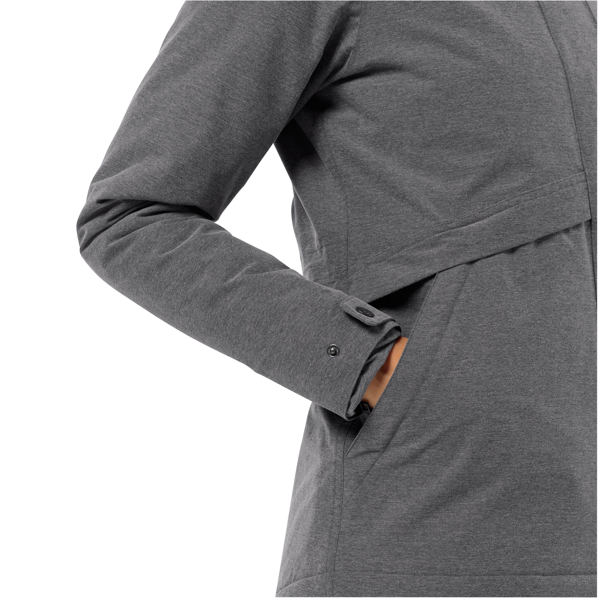 JACK WOLFSKIN Outdoorjas 'Snowy Park' in Grijs