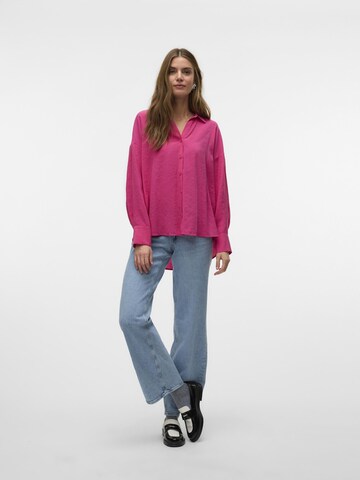 VERO MODA Bluse 'QUEENY' i pink
