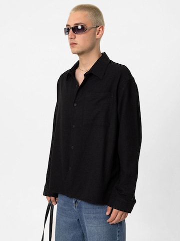 Comfort fit Camicia 'Bouvardia' di VAMOS CLO in nero