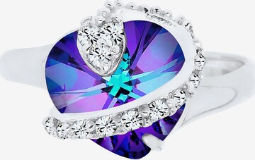 ELLI Ring 'Herz' in Purple