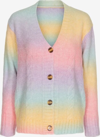 CaddisFly Knit Cardigan 'Lena' in Mixed colors: front