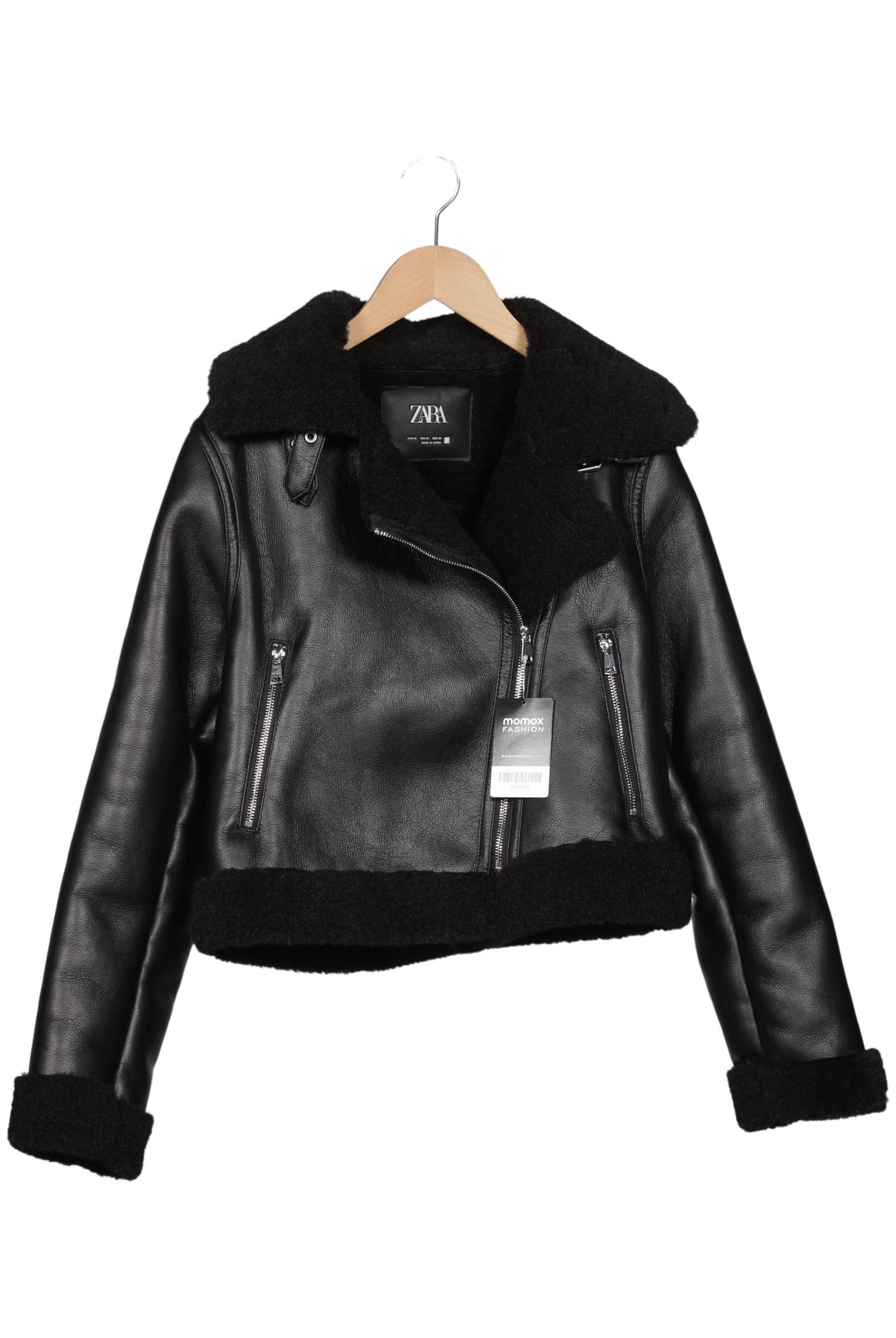 ZARA Jacke M in Schwarz: Vorderseite