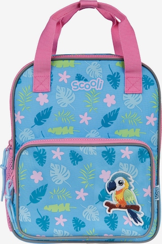 SCOOLI Backpack in Blue: front