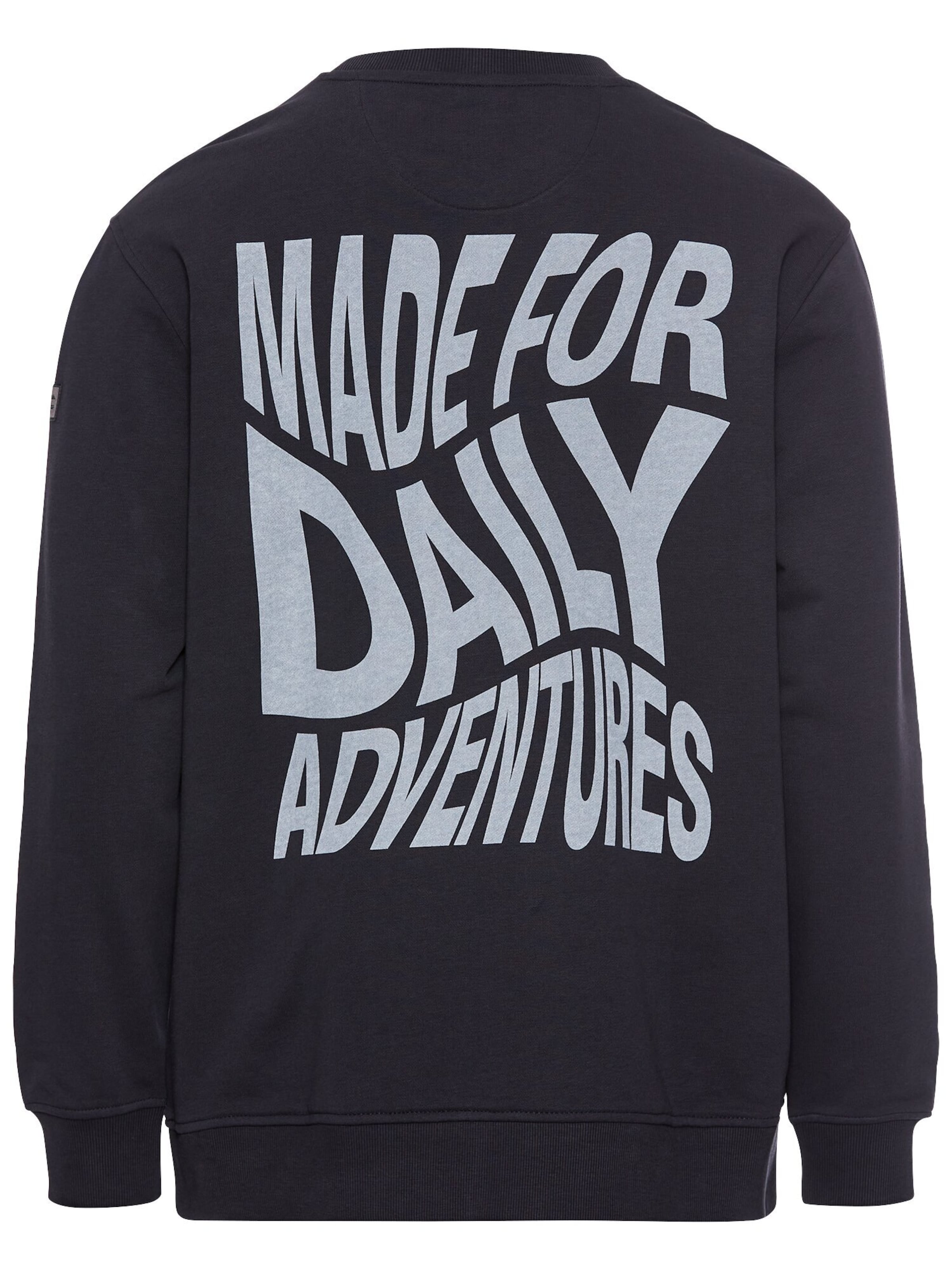 CAMEL ACTIVE Sweatshirt mit Rückenprint in Blau: Vorderseite