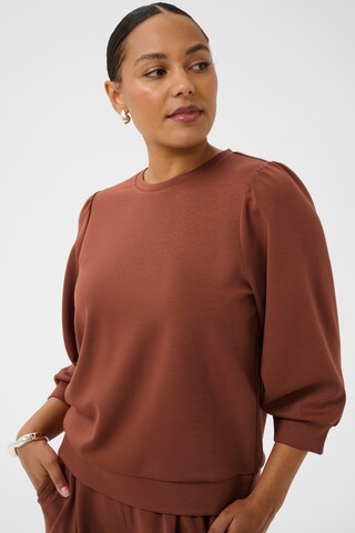 Kaffe - Sweatshirt 'KAannie' em castanho