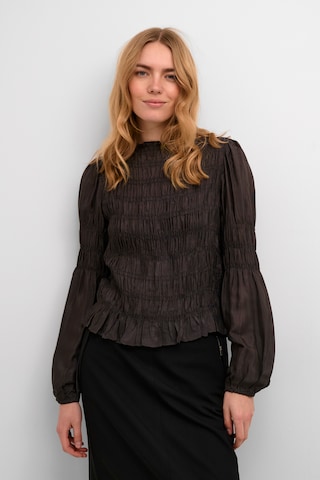 Cream Blouse 'Henva' in Black: front