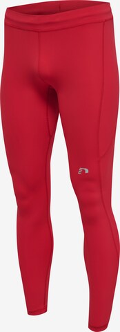 Skinny Pantalon de sport Newline en rouge