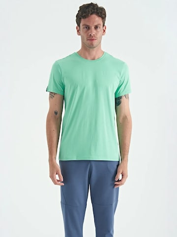 T-Shirt Tommy Life en vert : devant