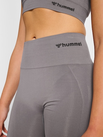 Hummel Skinny Sporthose 'Tif' in Grau
