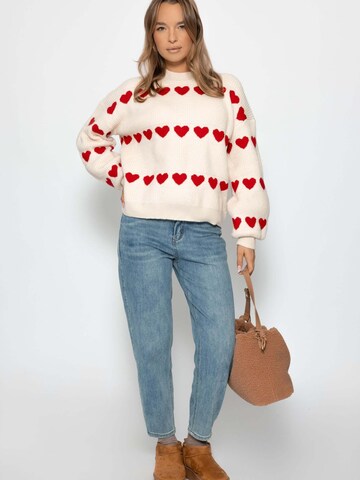 SASSYCLASSY Oversizepullover‌‌‌‌‌‌‌‌‌‌ in Weiß