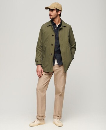 Manteau mi-saison 'Merchant' Superdry en vert