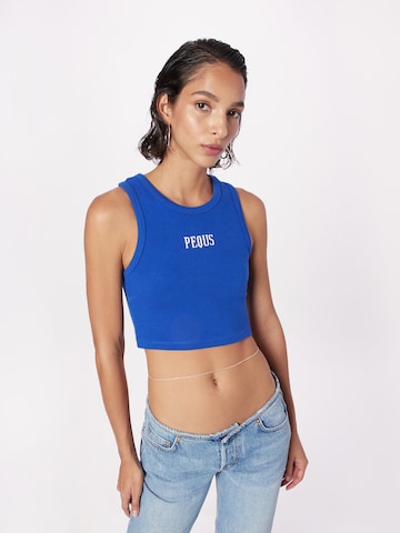 Pequs Top in Blauw: voorkant