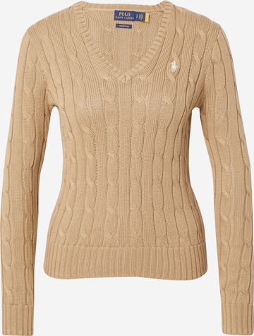 Polo Ralph Lauren Пуловер 'KIMBERLY' в кафяво: отпред