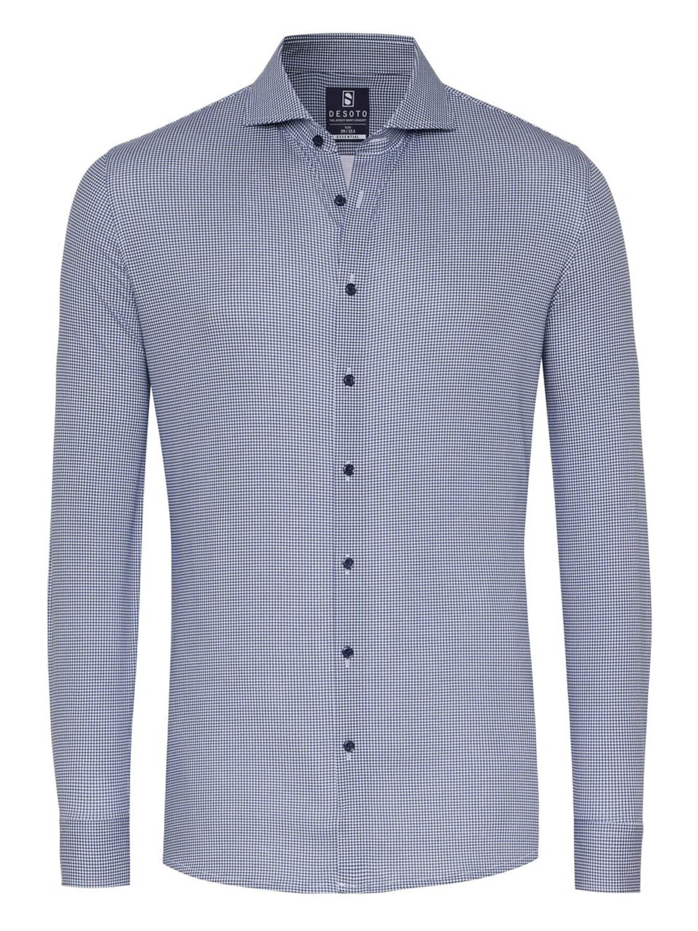 DESOTO Slim fit Overhemd in Blauw: voorkant
