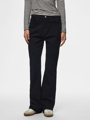 PIECES Bootcut Jeans 'ZOE' in Schwarz: Vorderseite