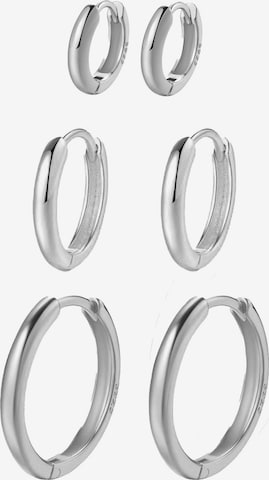 Hey Happiness Korvakoru 'Trio Hoops' värissä hopea: etupuoli