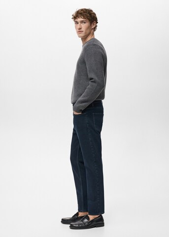MANGO MAN Tapered Jeans 'Ben' in Blau