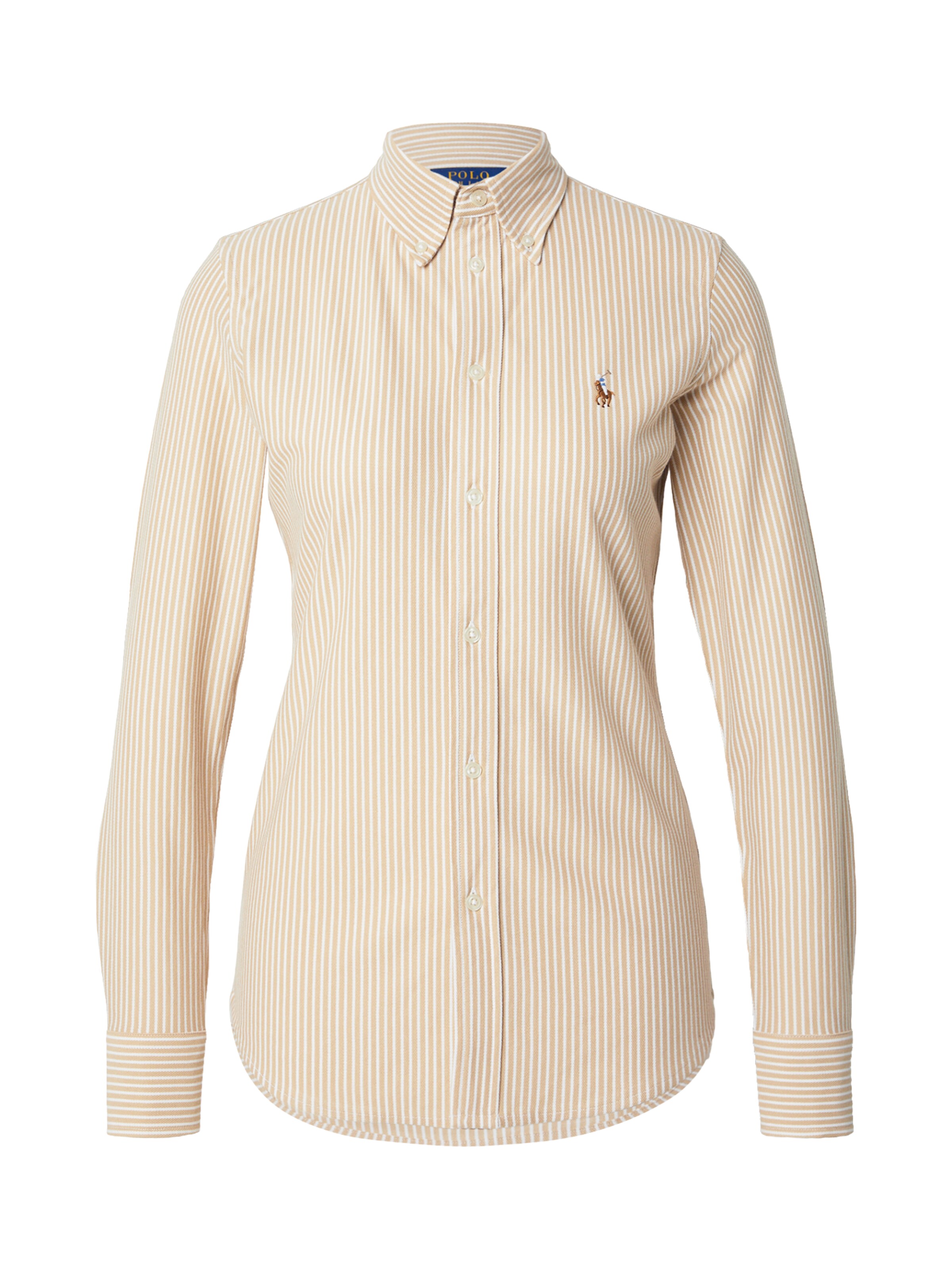 Chemisier Polo Ralph Lauren en beige : devant