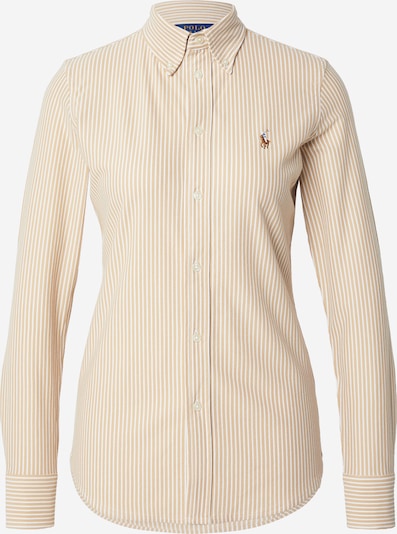 XS dydžio Palaidinė iš Polo Ralph Lauren, spalva – smėlio spalva / balta, Prekių apžvalga