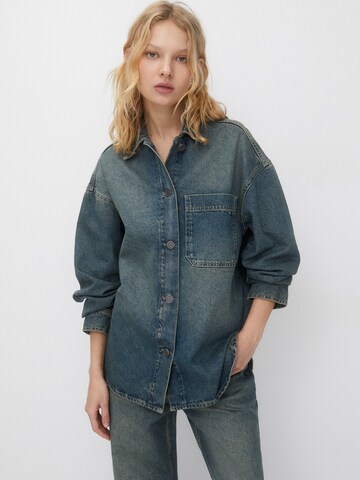 Pull&Bear Tussenjas in Blauw: voorkant