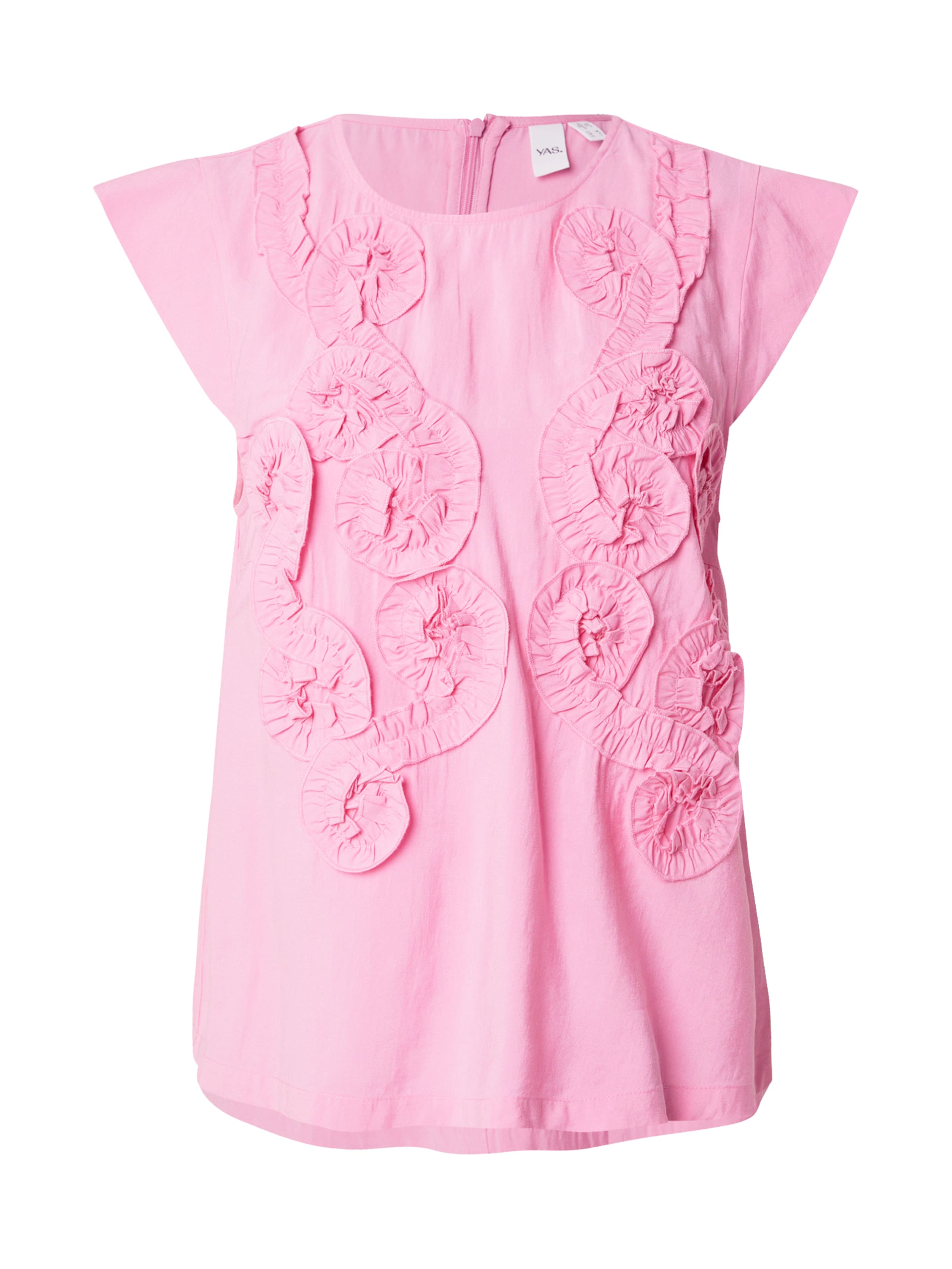 YAS Bluse 'YASSACU' i pink: forside