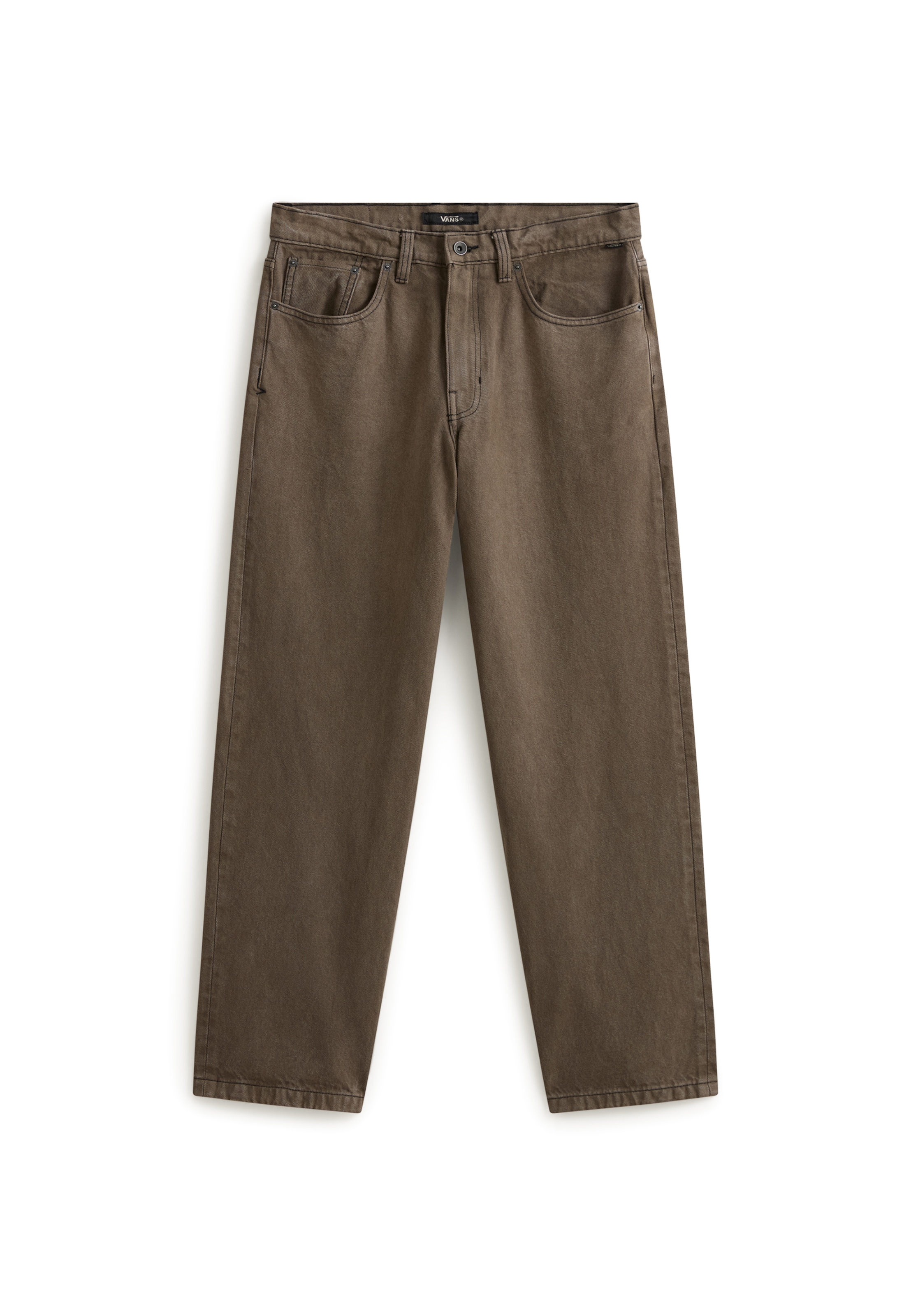 VANS - Loosefit Calças de ganga 'Check-5' em castanho: frente