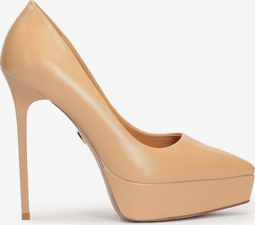 Kazar - Zapatos con plataforma en beige