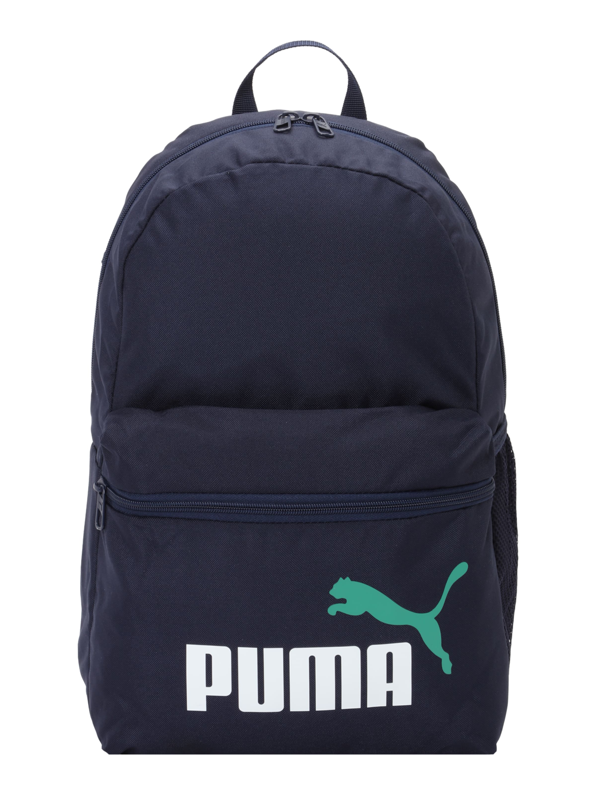 PUMA Rucksack 'PHASE' in navy / grün / weiß, Produktansicht