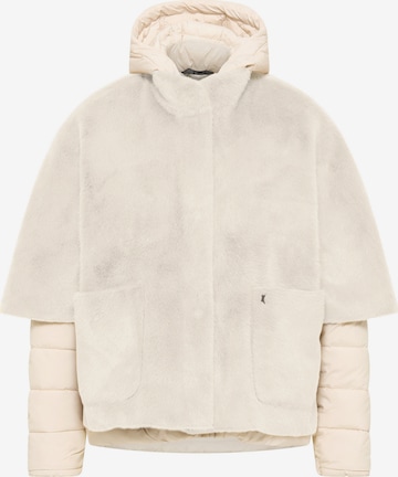 Frieda & Freddies NY Set: Jacke und Cape in Beige: Vorderseite