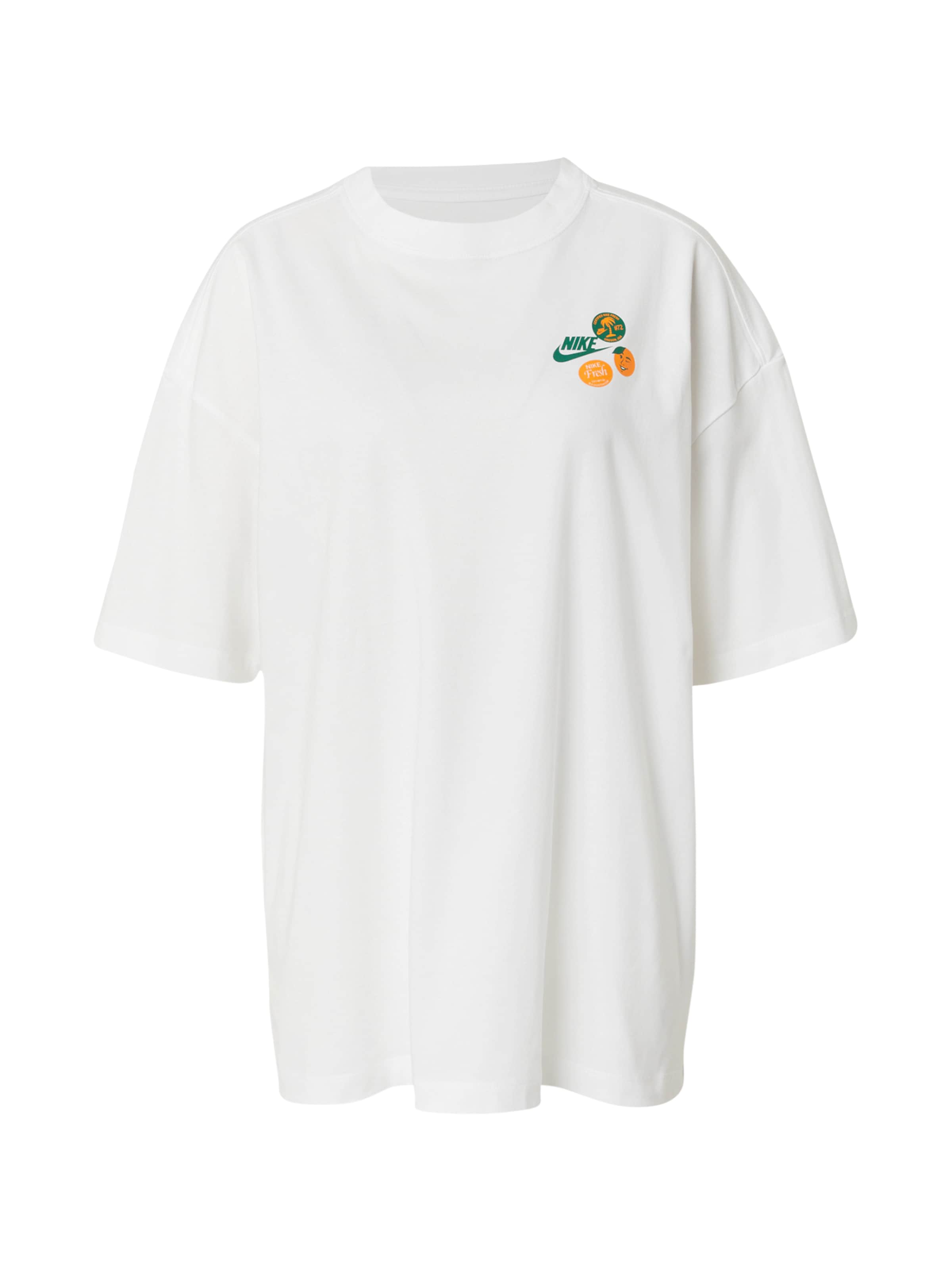 Nike Sportswear Тениска в бяло: отпред