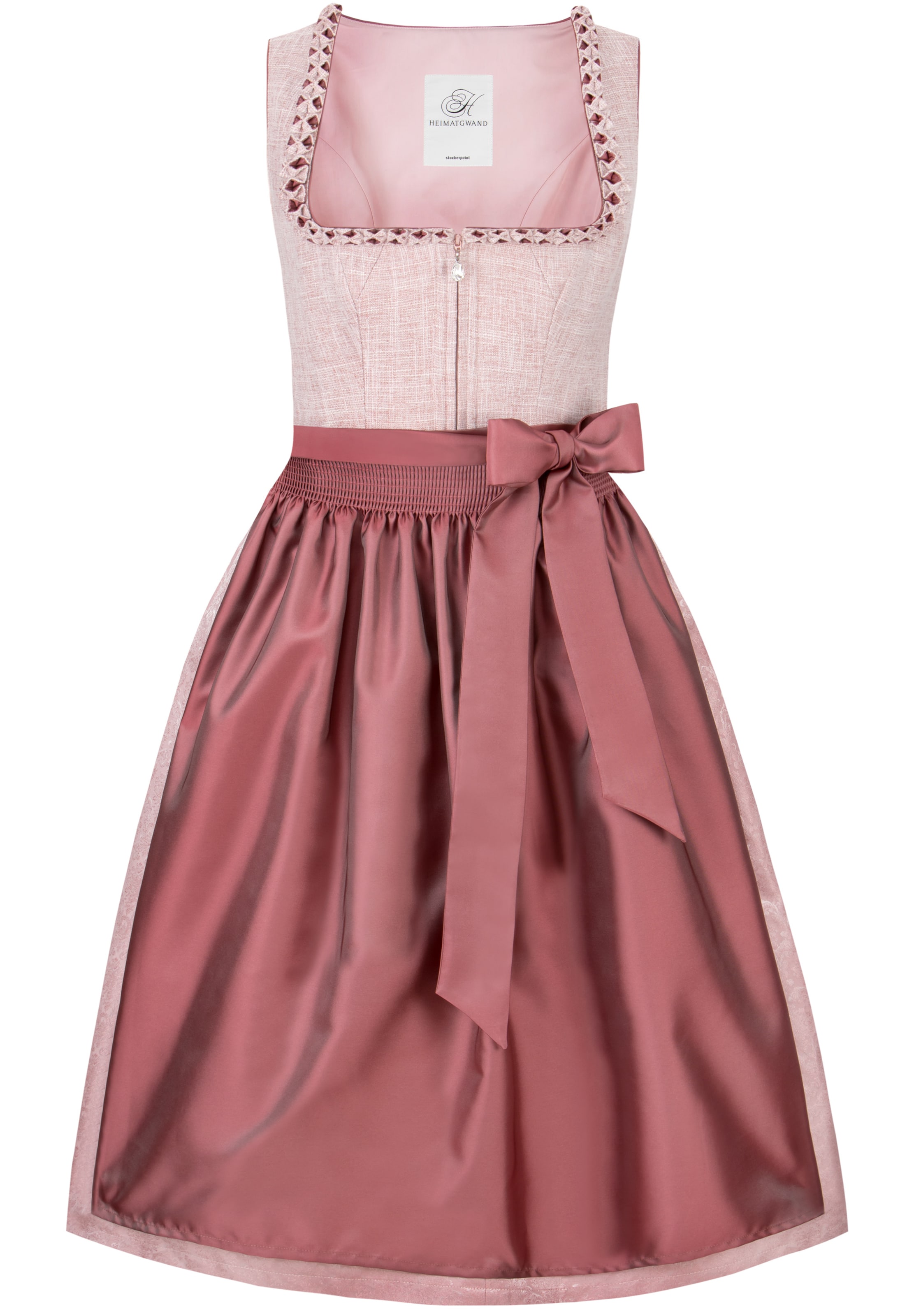 STOCKERPOINT Dirndl in Pink: Vorderseite