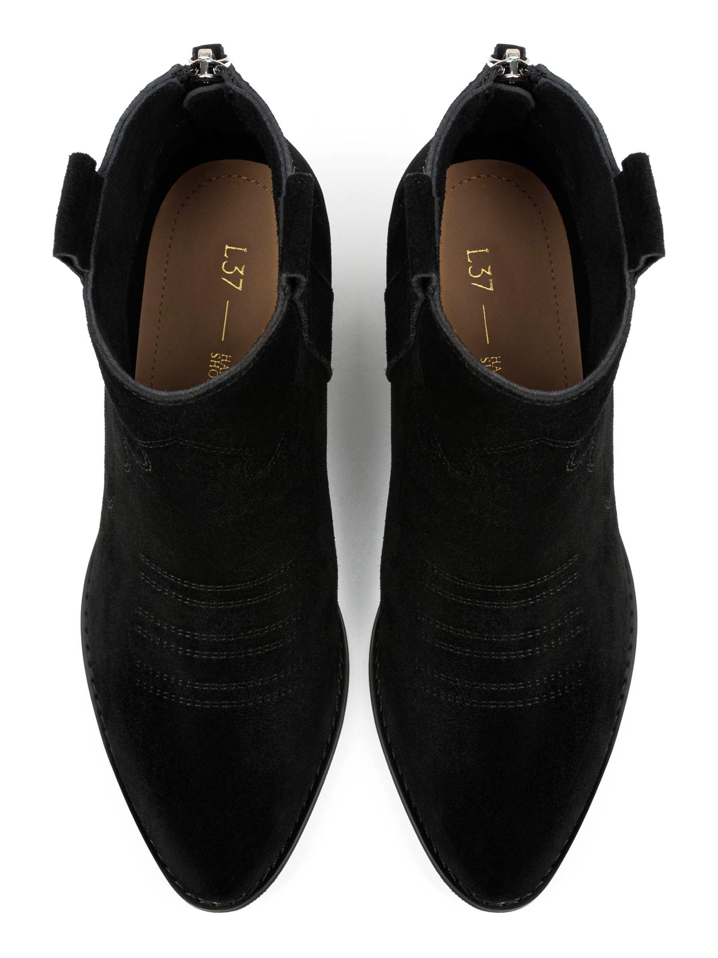 L37 HANDMADE SHOES Booties 'FLASHBACK' in Black