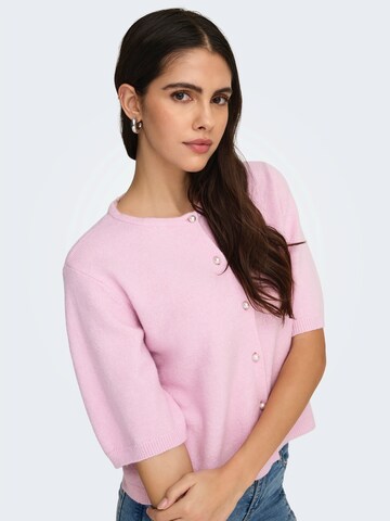JDY Knit Cardigan 'JDYRUE' in Pink
