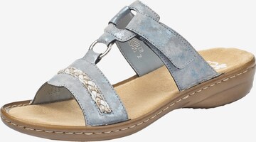 Mule Rieker en bleu : devant