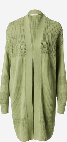 ESPRIT Knit cardigan in Green: front